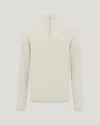 Belstaff Guide Quarter Zip Jumper In Stone Beige