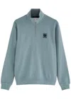 Belstaff Quarter Zip Sweatshirt In Blue