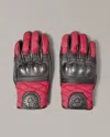 Belstaff Hampstead Motorcycle Glove In Black / Red