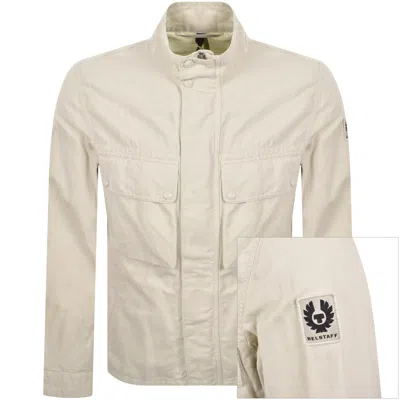 Belstaff Hayfield Jacket Silver Birch In White