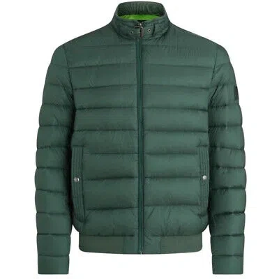 Pre-owned Belstaff Herren Bomber 100596 Green Jacke In Grün