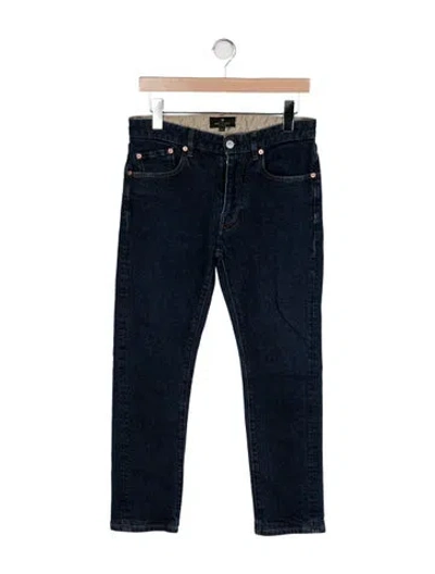 Pre-owned Belstaff High-rise Straight Leg Jeans In Blue