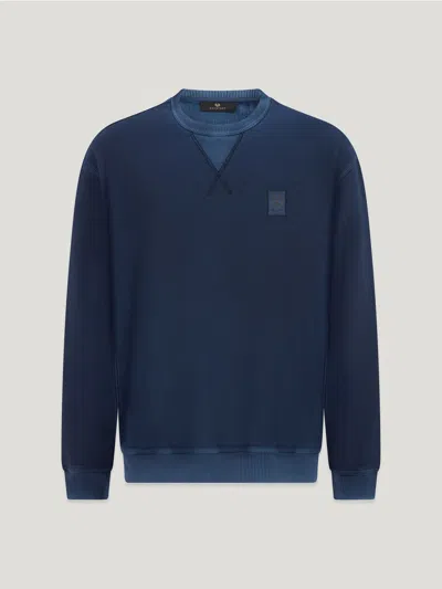 Belstaff Hockley Crewneck Sweatshirt In Insignia Blue