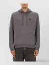 Belstaff Hooded Sweater Drawstring Kangaroo Pocket In Gray