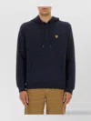 Belstaff Hooded Cotton Fleece Sweatshirt In Blue