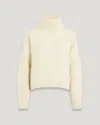 Belstaff Hop Roll Neck Jumper In Ivory