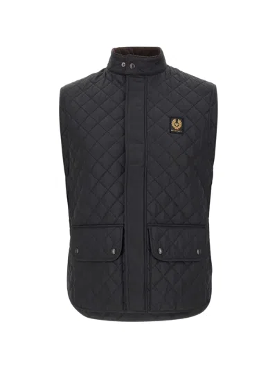 Belstaff Icon Quilted Gilet In Black