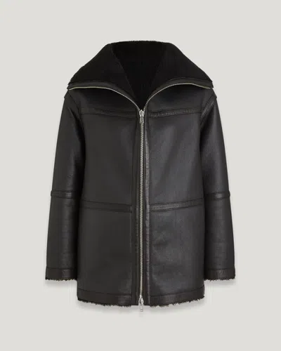Belstaff Invar Coat In Black
