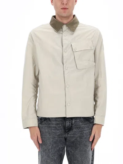 Belstaff Waxed Cotton Ground Jacket In Neutral