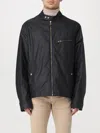 Belstaff Man Jacket Midnight Blue Size 42 Cotton In Black
