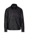 Belstaff Ground Jacket With Chest Pocket And Velvet Collar In Black