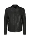 Belstaff Lambskin V Racer Jacket In Black