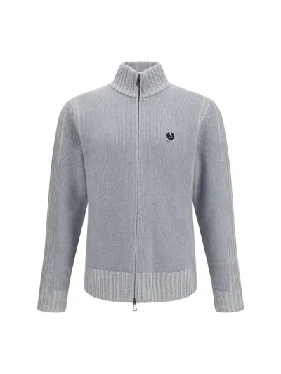 Belstaff The Seasonal Watch Full-zip Sweater In Gray