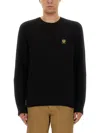 Belstaff Sweatshirt With Logo Patch In Black