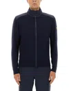 Belstaff Kelby Zip Cardigan In Black