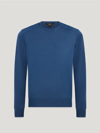 Belstaff Kerrigan Crewneck Jumper In Insignia Blue
