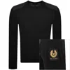 Belstaff Navy Submarine Sweater In Black