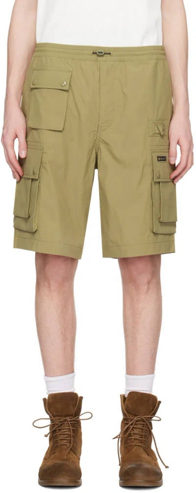 Belstaff Khaki Castmaster Shorts In Aloe