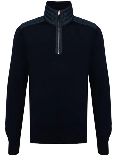 Belstaff Kilmington Quarter Jumper In Dark Ink