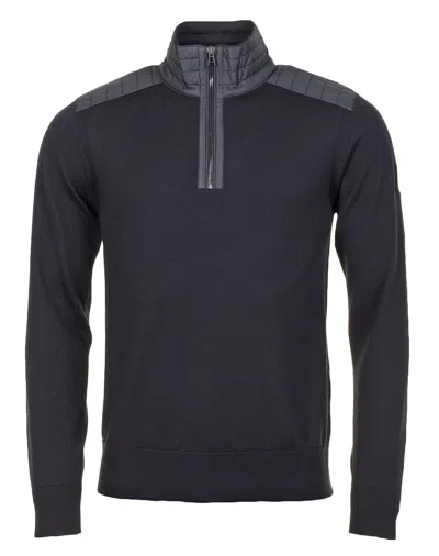 Belstaff Kilmington Quarter Zip Black