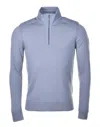 Belstaff Kilmington Quarter Zip Blue Flint In Blue