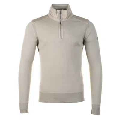 Belstaff Kilmington Quarter Zip Dark Sand In Neutral
