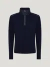 Belstaff Kilmington Quarter Jumper In Dark Ink