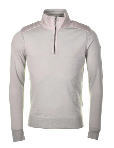 Belstaff Kilmington Quarter Zip Pumice In Brown