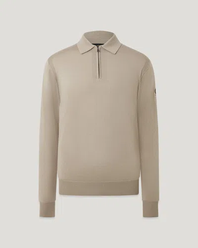 Belstaff Kyle Polo Merino Wool In Sand