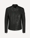 Belstaff Lambskin V Racer Jacket In Black