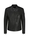 Belstaff Lambskin V Racer Jacket In Black