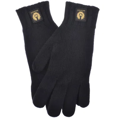 Belstaff Lambswool Watch Gloves Navy