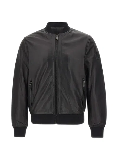 Belstaff Landmark Leather Jacket In Black