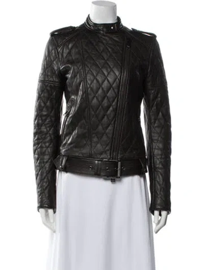 Pre-owned Belstaff Leather Biker Jacket In Black