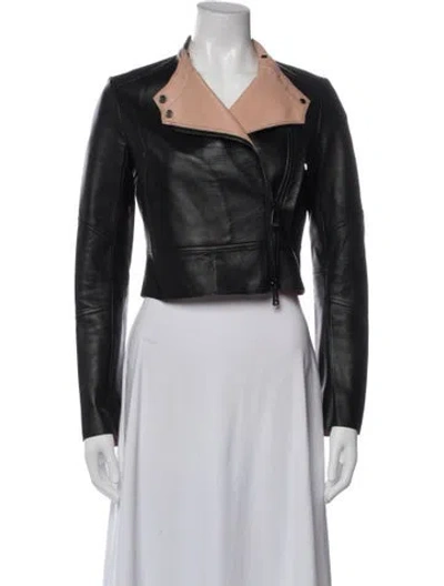 Pre-owned Belstaff Leather Biker Jacket In Black
