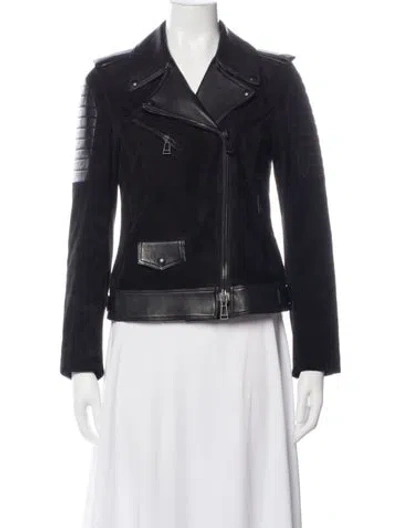 Pre-owned Belstaff Leather Biker Jacket In Black