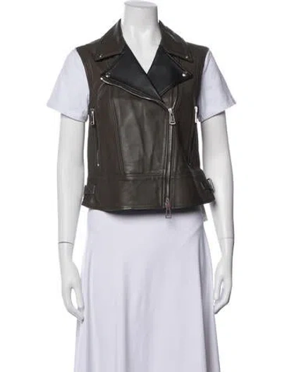 Pre-owned Belstaff Leather Biker Jacket In Multi