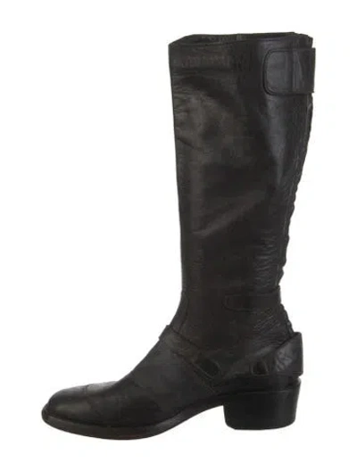 Pre-owned Belstaff Leather Boots In Black
