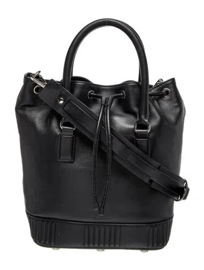 Pre-owned Belstaff Leather Bucket Bag In Black