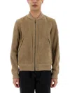 Belstaff Ribbed Cuffs Zip Pockets Jacket In Beige