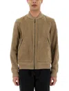 Belstaff Ribbed Cuffs Zip Pockets Jacket In Beige