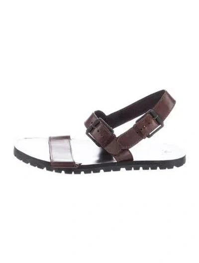 Pre-owned Belstaff Leather Sandals In Brown