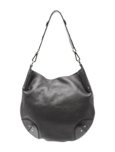 Pre-owned Belstaff Leather Shoulder Bag In Black