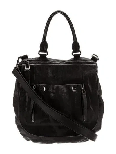 Pre-owned Belstaff Leather Top Handle Bag In Black