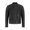 BELSTAFF LEGACY OUTLAW JACKET HAND WAXED LEATHER ANTIQUE BLACK
