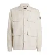 Belstaff Linen Forge Overshirt In Beige
