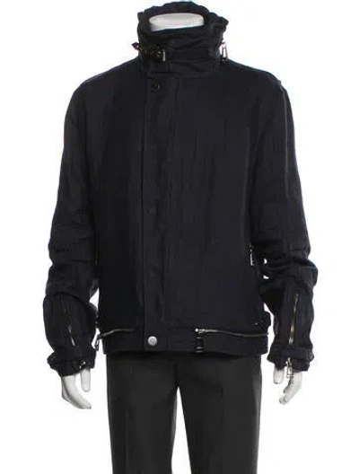 Pre-owned Belstaff Linen Windbreaker In Blue