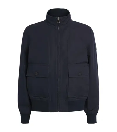 Belstaff Linen-cotton Helston Jacket In Black