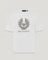 Belstaff Liquify Grafik-t-shirt Für Herren Cotton Jersey In White