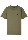 Belstaff T-shirt With Logo Patch In Green